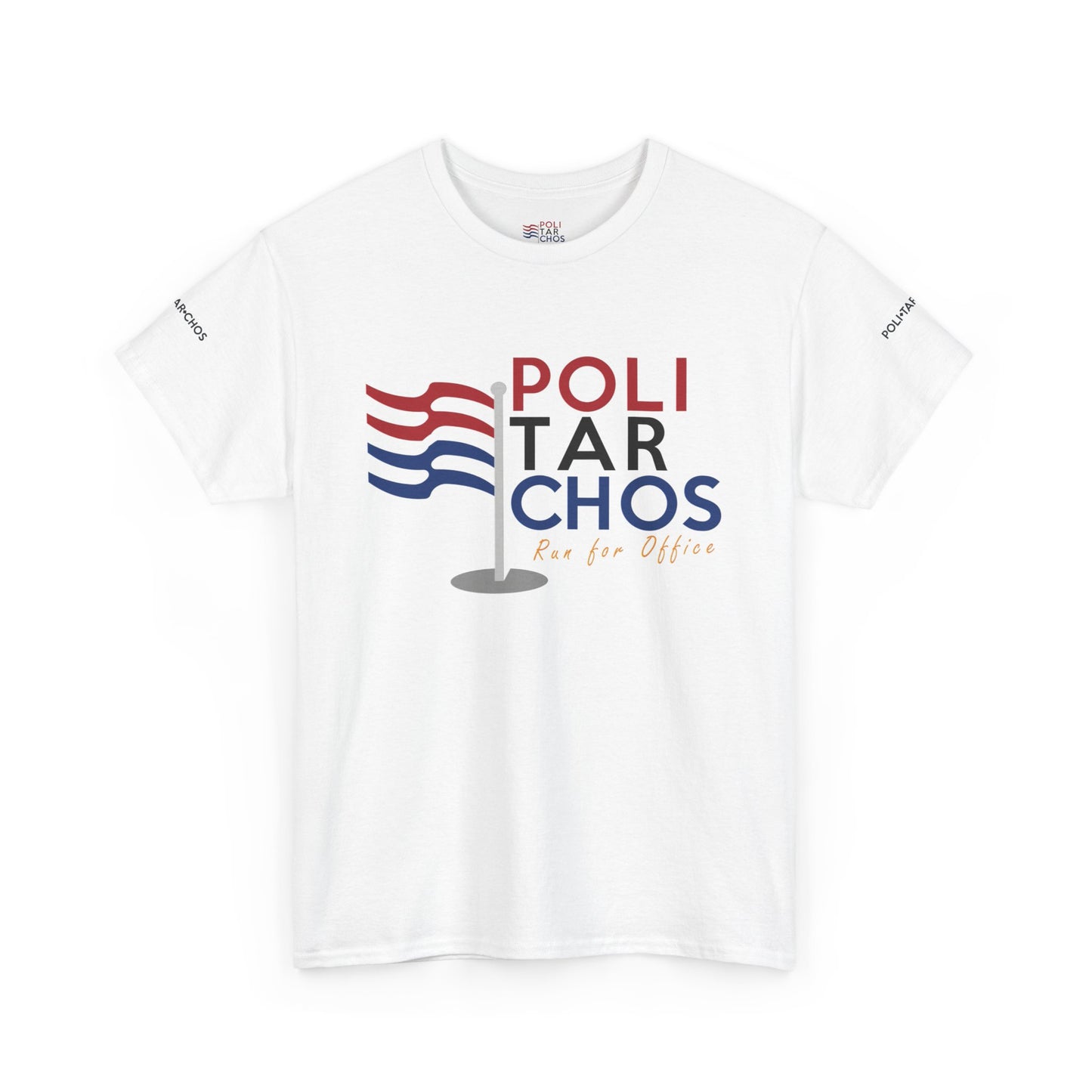 Unisex Heavy Cotton Tee - Politarchos Run for Office Tee with Inspirational Quote by Hannah Arendt