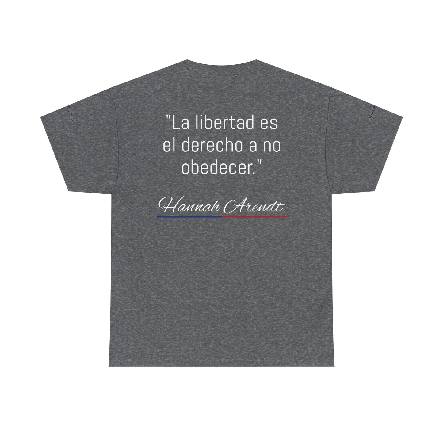 Unisex Heavy Cotton Tee - Politarchos Run for Office Tee with Inspirational Quote by Hannah Arendt