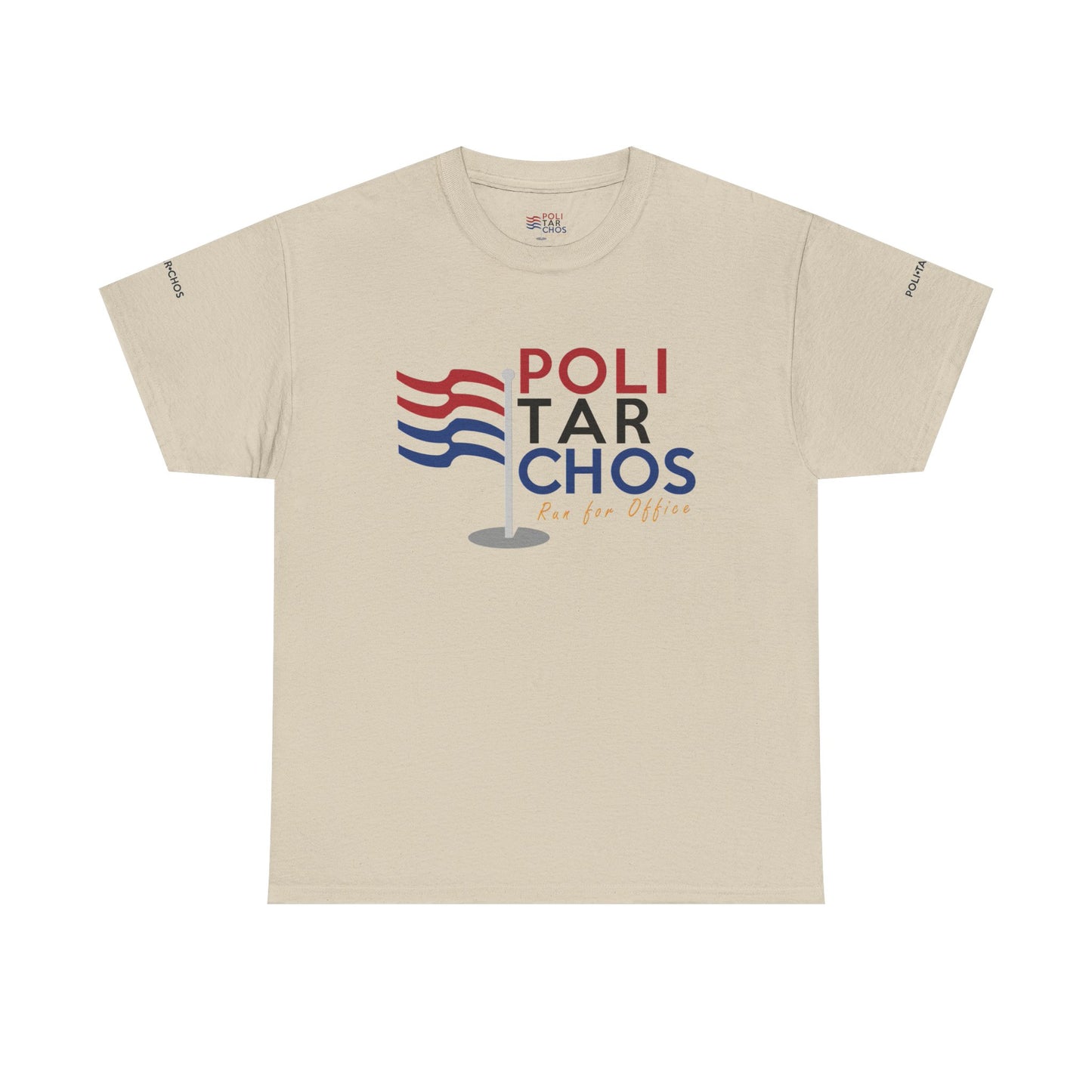 Unisex Heavy Cotton Tee - Politarchos Run for Office Tee with Inspirational Quote by Hannah Arendt