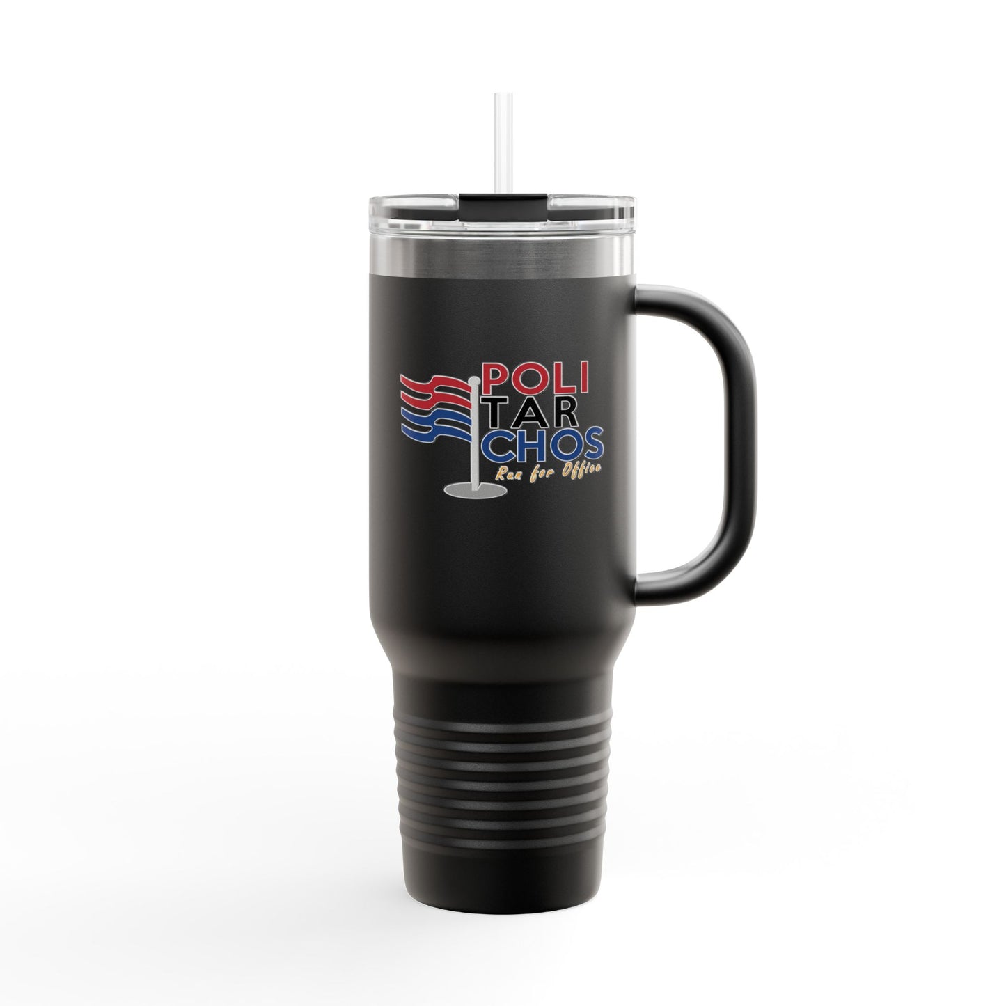 PoliTarchos Insulated Travel Mug - 40oz, Perfect for Political Events and Everyday Use