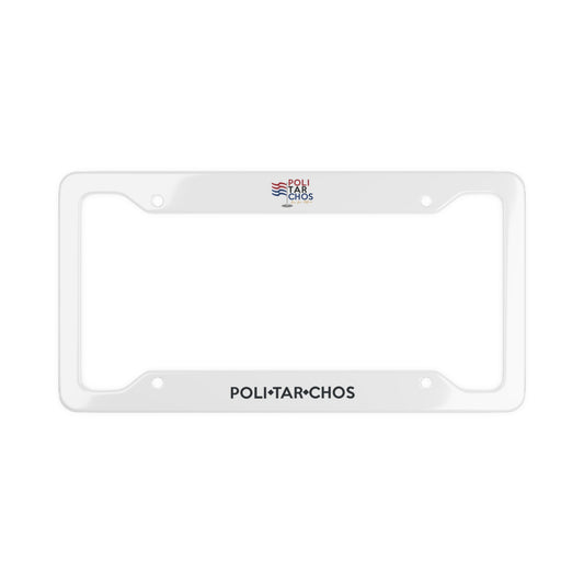 Patriotic License Plate Frame - POLI*TAR*CHOS