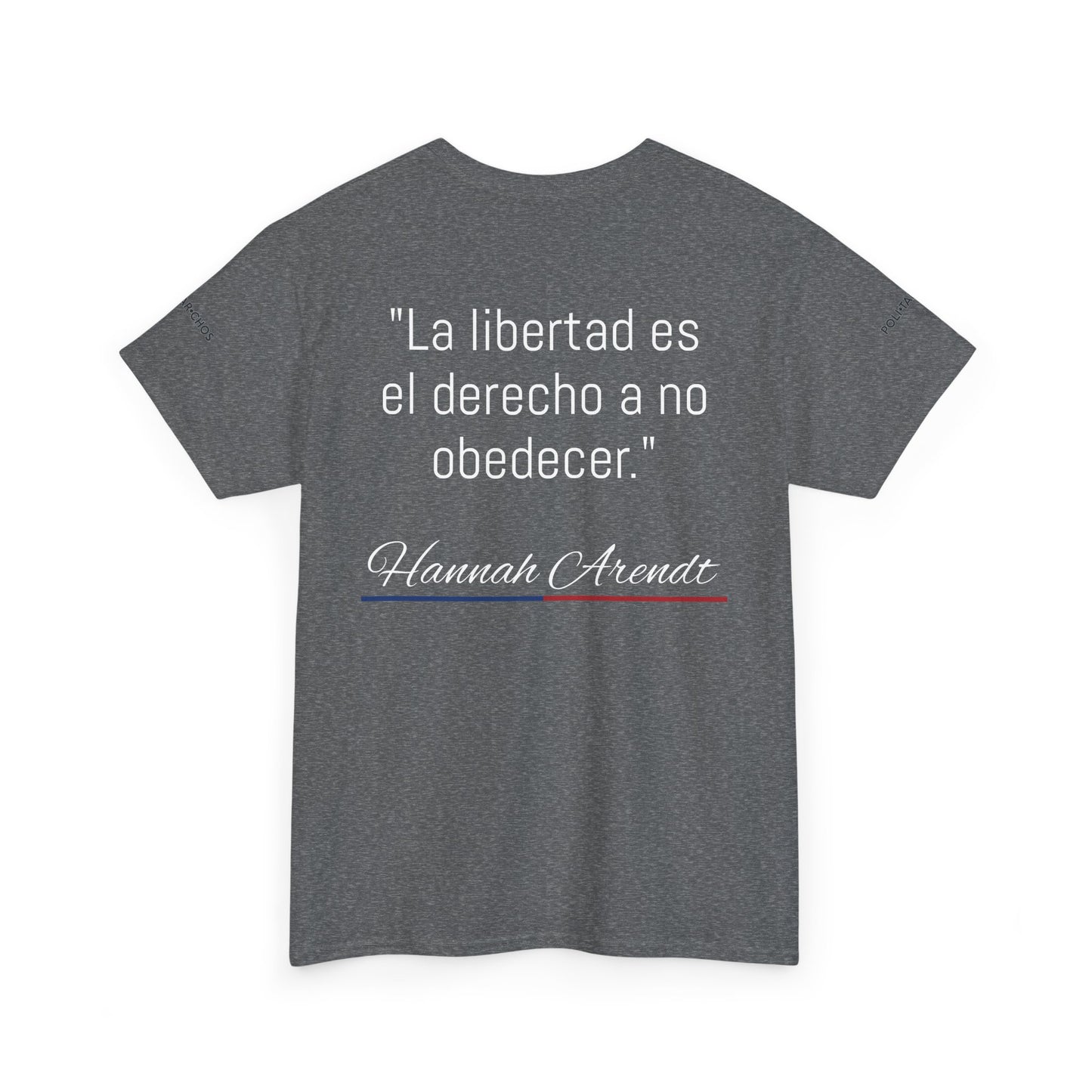 Unisex Heavy Cotton Tee - Politarchos Run for Office Tee with Inspirational Quote by Hannah Arendt