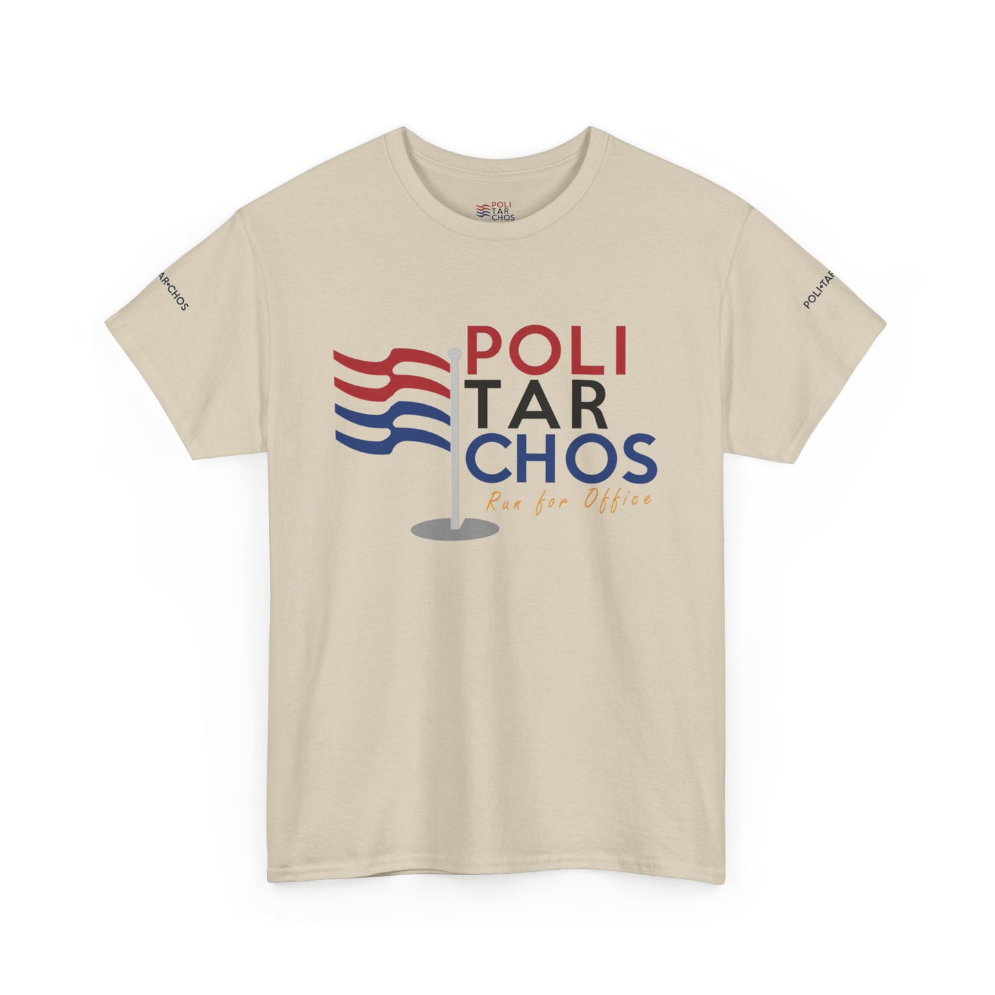 Unisex Heavy Cotton Tee - Politarchos Run for Office Tee with Inspirational Quote by Hannah Arendt