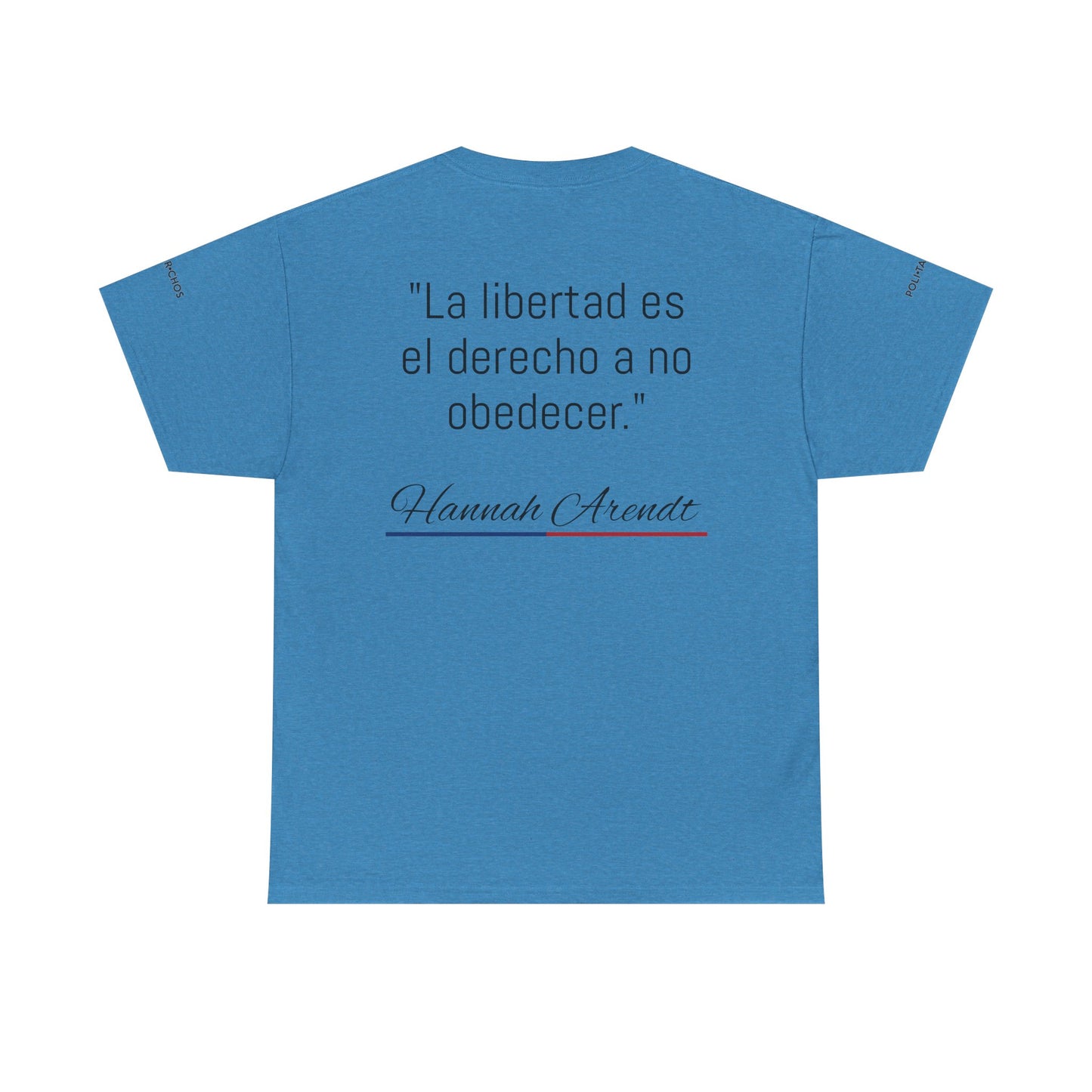 Unisex Heavy Cotton Tee - Politarchos Run for Office Tee with Inspirational Quote by Hannah Arendt